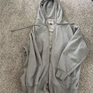 American Eagle Outfitters Light Gray Hoodie
